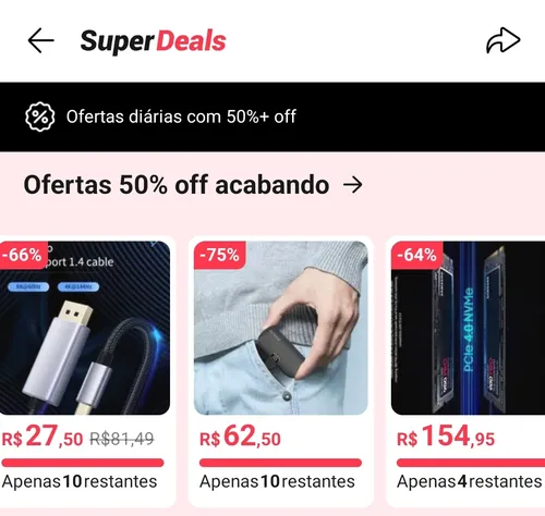 Imagem na descrição da promoção