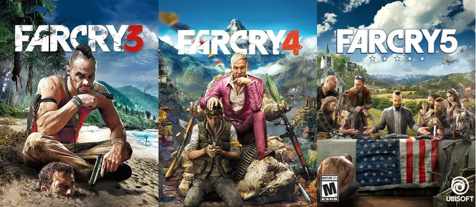 Far Cry 3 + FAR CRY 4 + Far Cry 5 Edição Standard - Epic Games