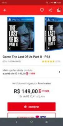 Game The Last Of Us Part II - PS4 R$110