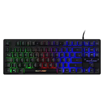 Teclado Gamer De Membrana Tkl Led Rainbow - Tc261