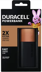 [Prime] Carregador Portátil, Duracell, Preto/Dourado | R$50