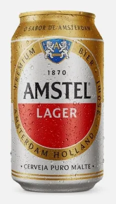 [ ame R$1,62 ] Cerveja Amstel Lata 350ml
