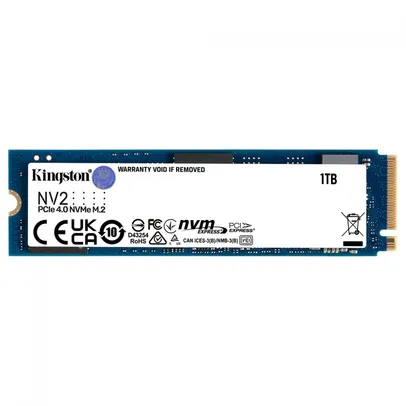 SSD Kingston NV2, 1TB, M.2 NVMe 2280 Leitura 3500MBs e Gravação 2100MBs