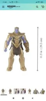Boneco Titan Hero Marvel Deluxe - Thanos 30cm | R$65