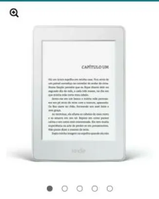 kindle paperwhite wi-fi branco 4gb tela 6” alta definição sensível ao toque iluminação embutida - R$369