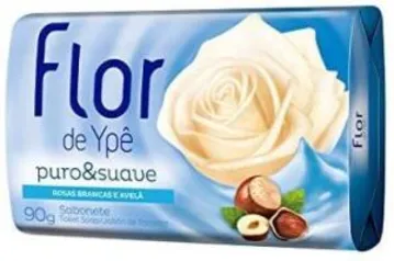 [Prime] R$0,98 Sabonete em Barra Suave Flor de Puro e Suave 90G, Ypê, Azul