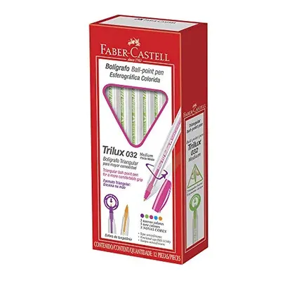 [R$ 11 +por-] Caneta Trilux Colors 032 1.0 mm 12 Unidades, Faber-Castell, Verde