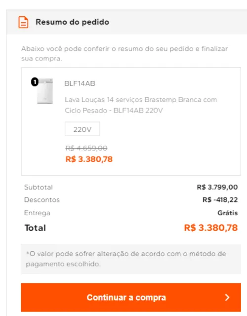 Imagem na descrição da promoção