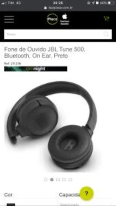 Fone de Ouvido JBL Tune 500, Bluetooth, On Ear - R$169