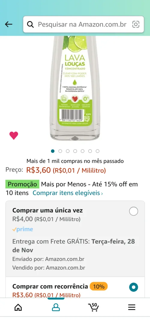 Imagem na descrição da promoção