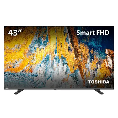 Smart Tela DLED 43&apos;&apos; Full HD Toshiba 43V35KB VIDAA 2 HDMI 2 USB Wi-Fi - TB008