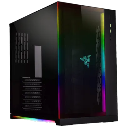 Gabinete Gamer Lian Li Dynamic Razer Edition RGB, Mid Tower, Vidro Temperado, Black, Sem Fonte