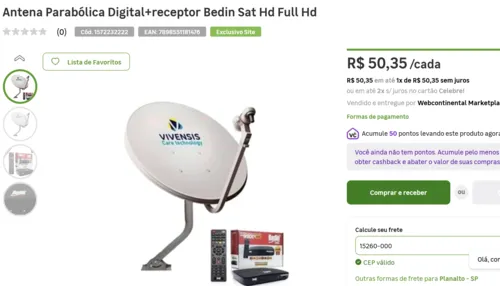 Imagem na descrição da promoção