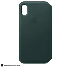 Capa para iPhone XS Folio de Couro Verde - Apple - MRWY2ZM/A