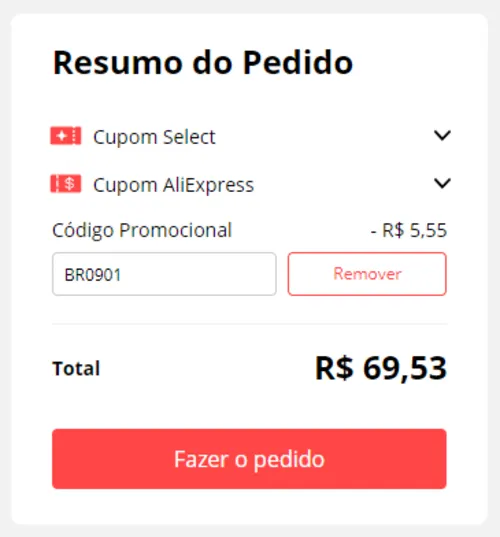 Imagem na descrição da promoção