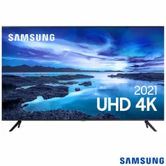 Samsung Smart TV UHD 4K 50" com Processador Crystal 4K, Controle Único, Alexa Built in e Wi - 50AU7700