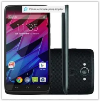 [Submarino] Smartphone Motorola Moto Maxx Desbloqueado Android 4.4 Tela 5.2" Memória 64GB Wi-Fi Câmera 21MP Preto por R$ 1619
