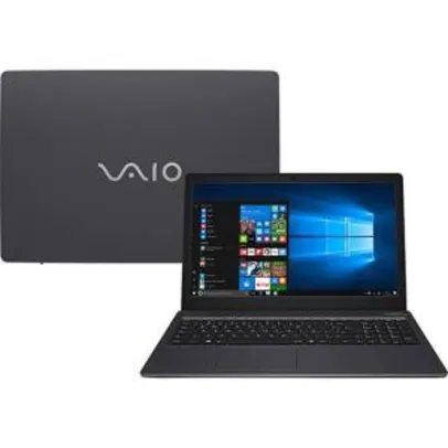 [APP] Notebook Vaio Fit 15S B5411B Intel Core i7 4GB 1TB Tela LCD 15,6" W10 - Chumbo | R$2.374