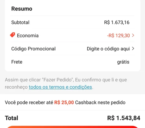 Imagem na descrição da promoção