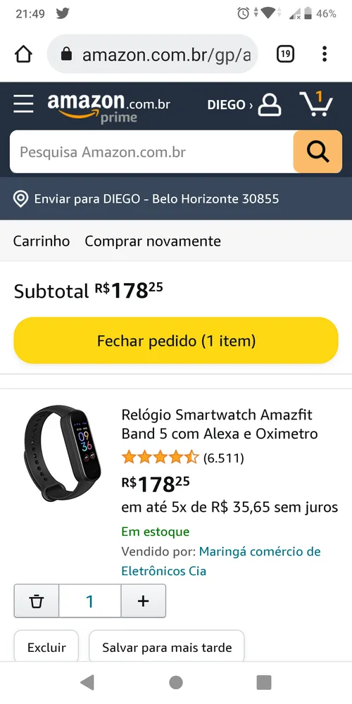 Imagem na descrição da promoção