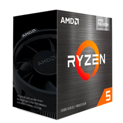 PROCESSADOR AMD AM4 RYZEN 5 5600G BOX 6 CORES - 12 THREADS - 4.4GHZ - 16MB CACHE - WRAITH STEALTH - VEGA