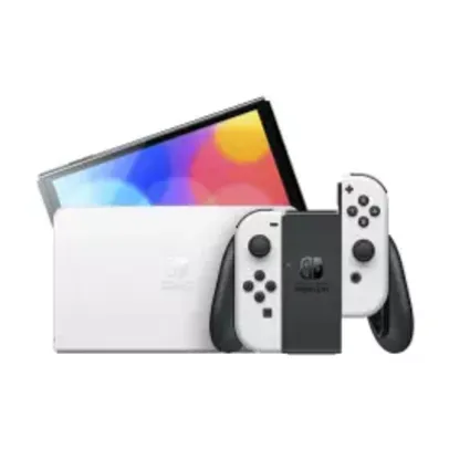 Console Nintendo Switch Oled com Joy-Con, Branco - HBGSKAAA1