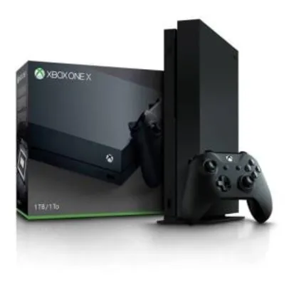 Console Microsoft Xbox One X 1TB 4K CYV-00006 Preto - R$1799