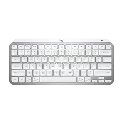 Teclado Sem Fio Logitech MX Keys Mini Bluetooth US Cinza Claro - 920-010506