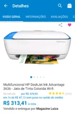 Multifuncional HP DeskJet Ink Advantage 3636