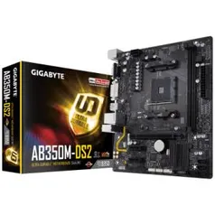 PLACA MÃE GIGABYTE GA-AB350M-DS2 DDR4 USB 3.1 AM4