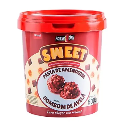 (Mais por Menos R$10,32) Power One Pasta De Amendoim Sweet - 500G Bombom De Avelã