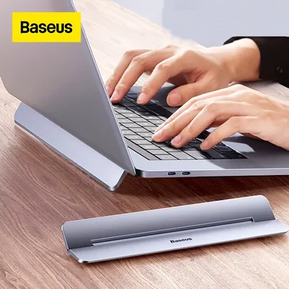 Suporte Baseus em alumínio para Macbook e Notebook - Compacto e portátil