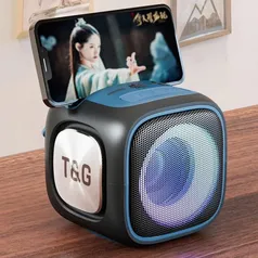 Caixa de Som TG359 Alto-falante portátil Bluetooth, Mini coluna ao ar livre, Rádio FM, Áudio TF, Subwoofer 