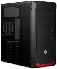 GABINETE GAMER TGT COMBAT PRETO LATERAL ACRILICO