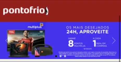 [8x1] Promoção Multiplus e Ponto Frio – Oito Pontos por Real Gasto