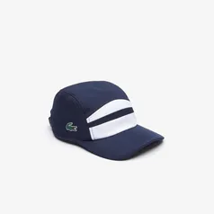 Boné masculino Lacoste SPORT em colorblock para tênis - Marinho+Branco