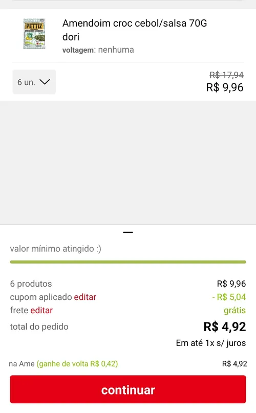 Imagem na descrição da promoção