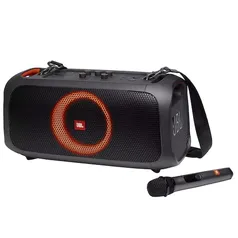 Caixa de Som JBL Partybox On-The-Go com Bluetooth, Luzes e Microfone sem Fio - 100W