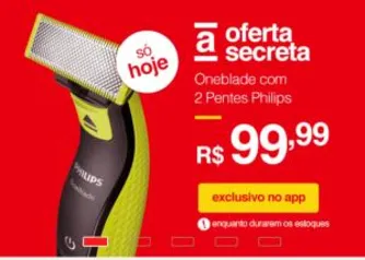 [APP] Oneblade com 2 Pentes QP2521 - Philips - FRETE GRÁTIS