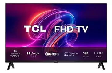 (CC santander R$1086) Smart Tv 40 S5400a Led Fhd Android Tv Tcl