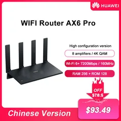 [IMPOSTO INCLUSO/GOOGLE PAY/MOEDAS] Roteador Huawei AX6 WS8700 7200mbps