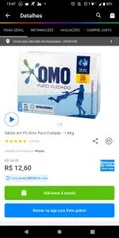 [MAGALUPAY R$10,60] Sabão em Pó Omo Puro Cuidado 1,6kg