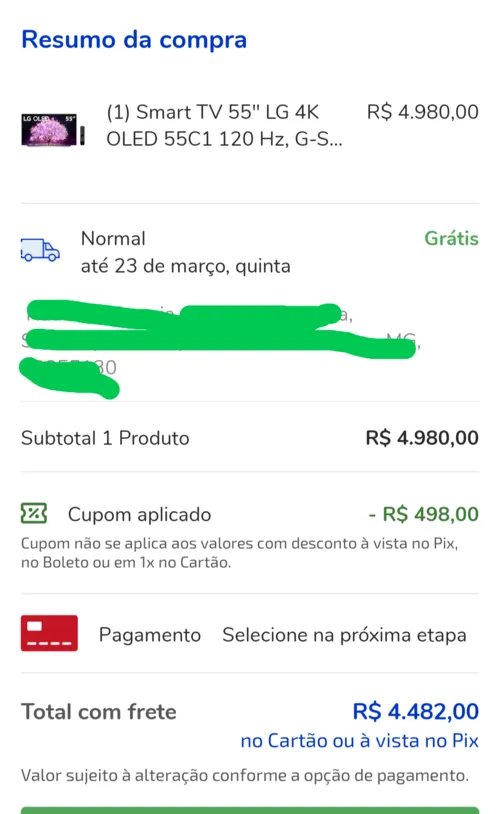 Imagem na descrição da promoção