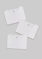 Kit Com 3 Camisetas Masculinas Básicas Hering 