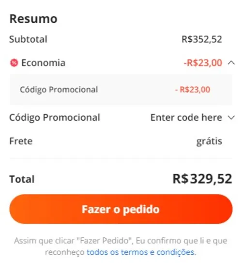 Imagem na descrição da promoção