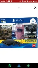 Console Playstation 4 Slim 1TB Hits Bundle 5 + Controle Dualchock 4 - PS4 | R$1.899