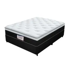 Cama Box + Colchão Casal Plumatex Lisboa Molas Ensacadas | R$629