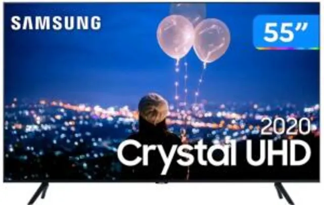 Smart TV 55" Samsung Crystal UHD 4K 2020 UN55TU8000 - R$2609