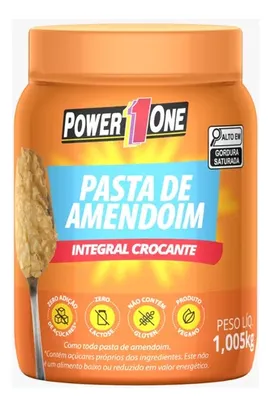 Pasta de Amendoim Crocante Integral Power 1 One Pote 1,005kg