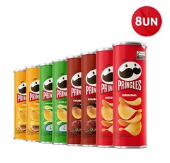 Combo Batata Pringles Sabores Sortido 8 Unidades